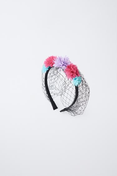 DIADEMA DISFRAZ FLORES Y REJILLA - Multicolor de Zara