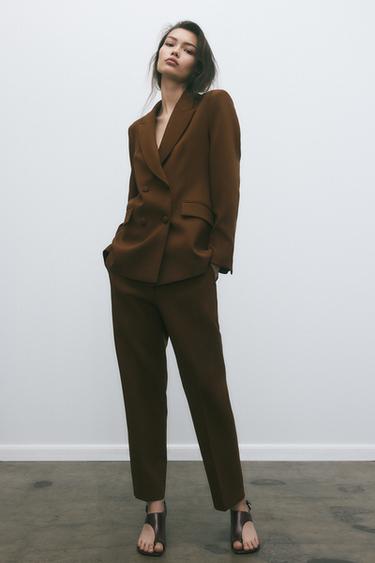 OPENING TROUSERS - Brown by Zara