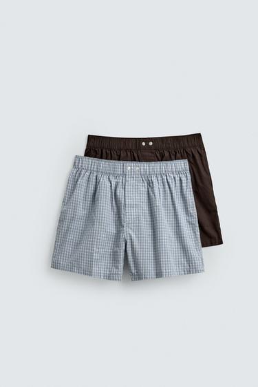 2-PACK COMBINED POPLIN BOXERS - various by Zara