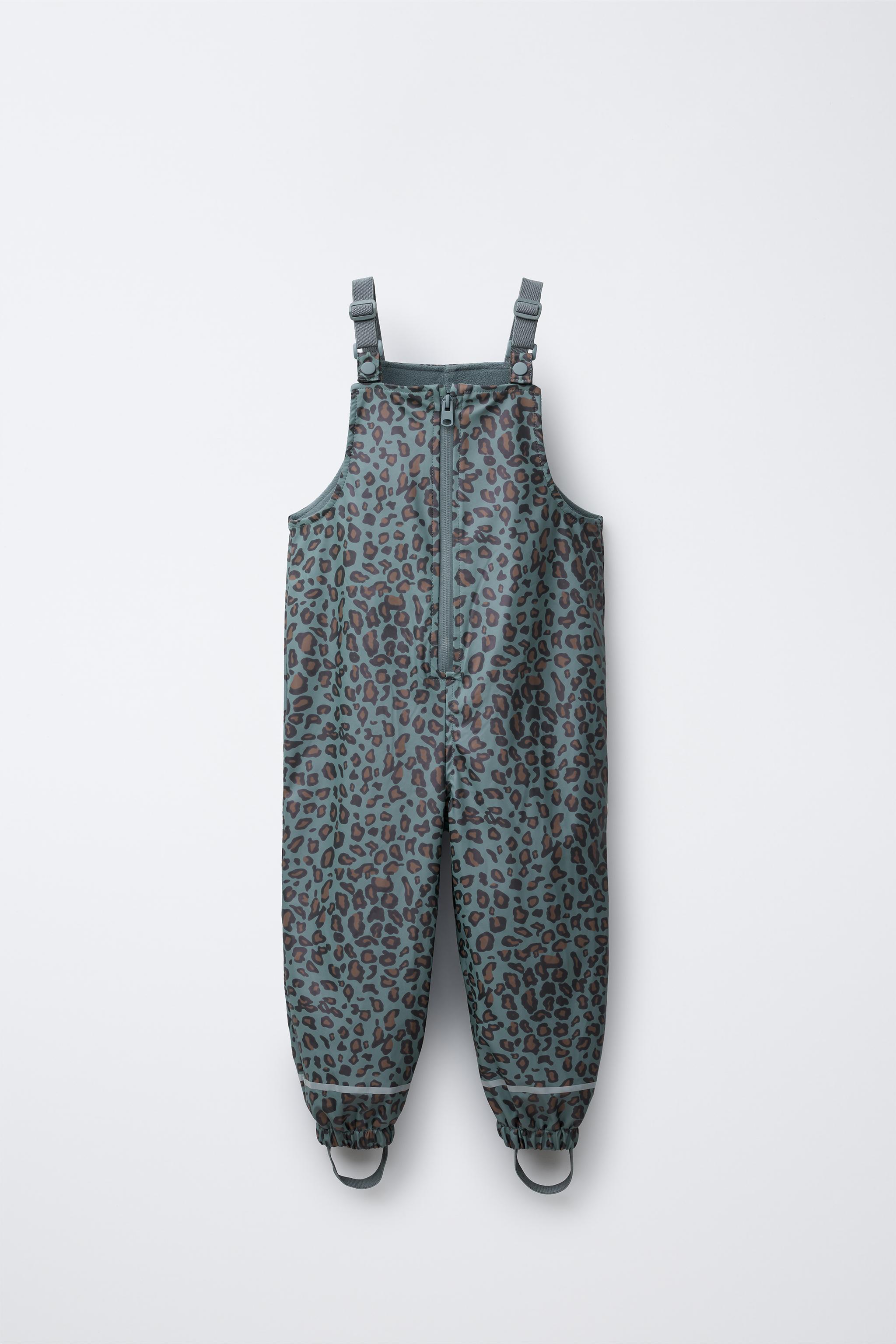 SALOPETTE EFFET GOMME ANIMAL PRINT WATER RESISTANT