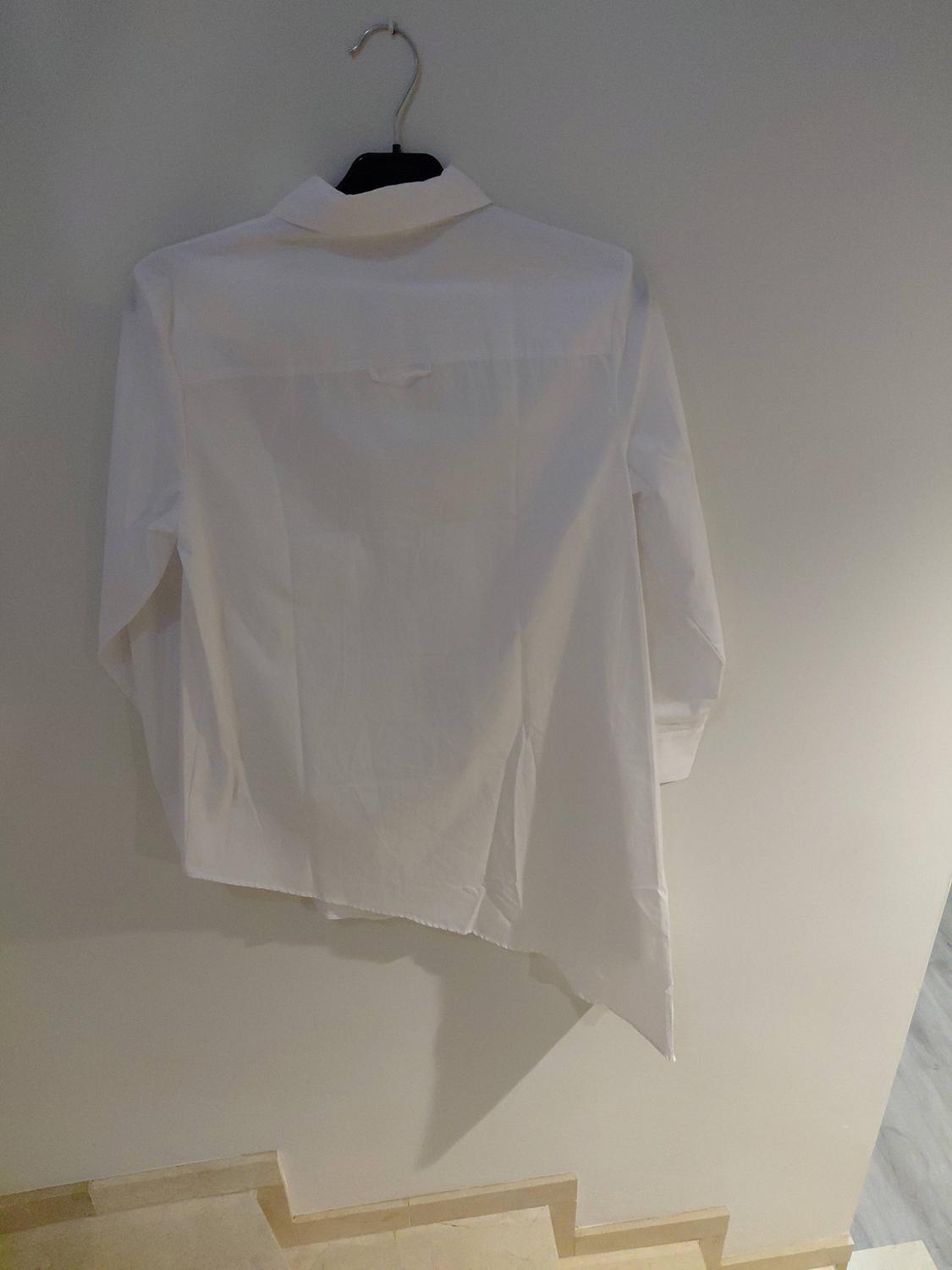 ZW COLLECTION ASYMMETRIC POPLIN SHIRT - Image 4