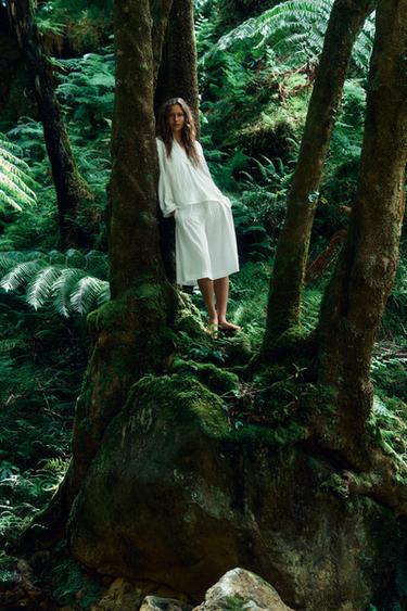 CAMISA OVERSIZE ESTRUCTURA ZW COLLECTION - Blanco roto de Zara