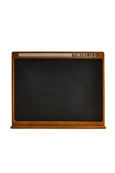 KIDS' WOODEN BLACKBOARD - Brown by Zara