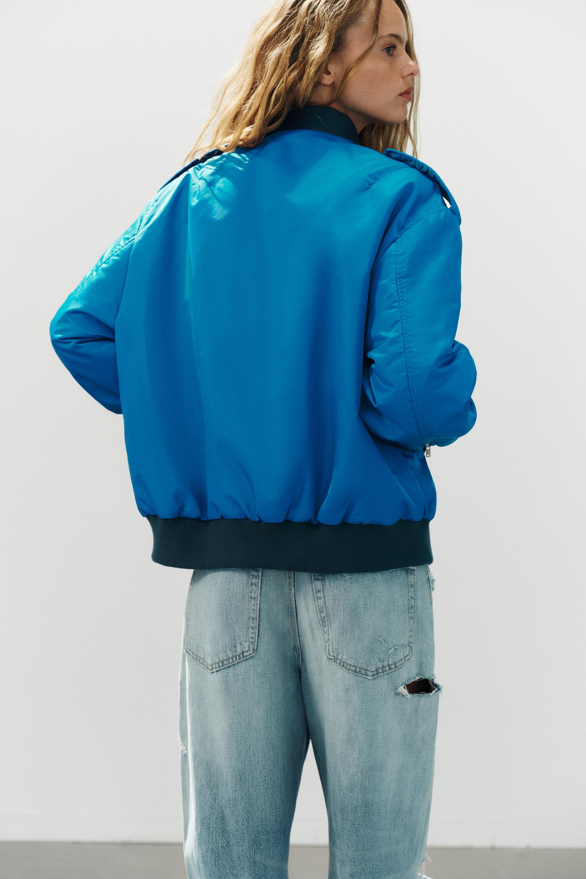VESTE BOMBER OVERSIZE AVEC PATTES