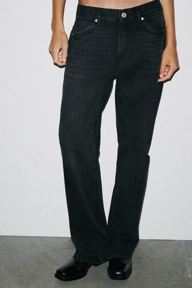 JEAN TRF DROIT TAILLE BASSE - Noir de Zara - Image 1