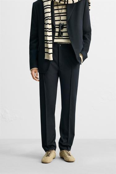 SUIT TROUSERS - LIMITED EDITION - Navy blue by Zara