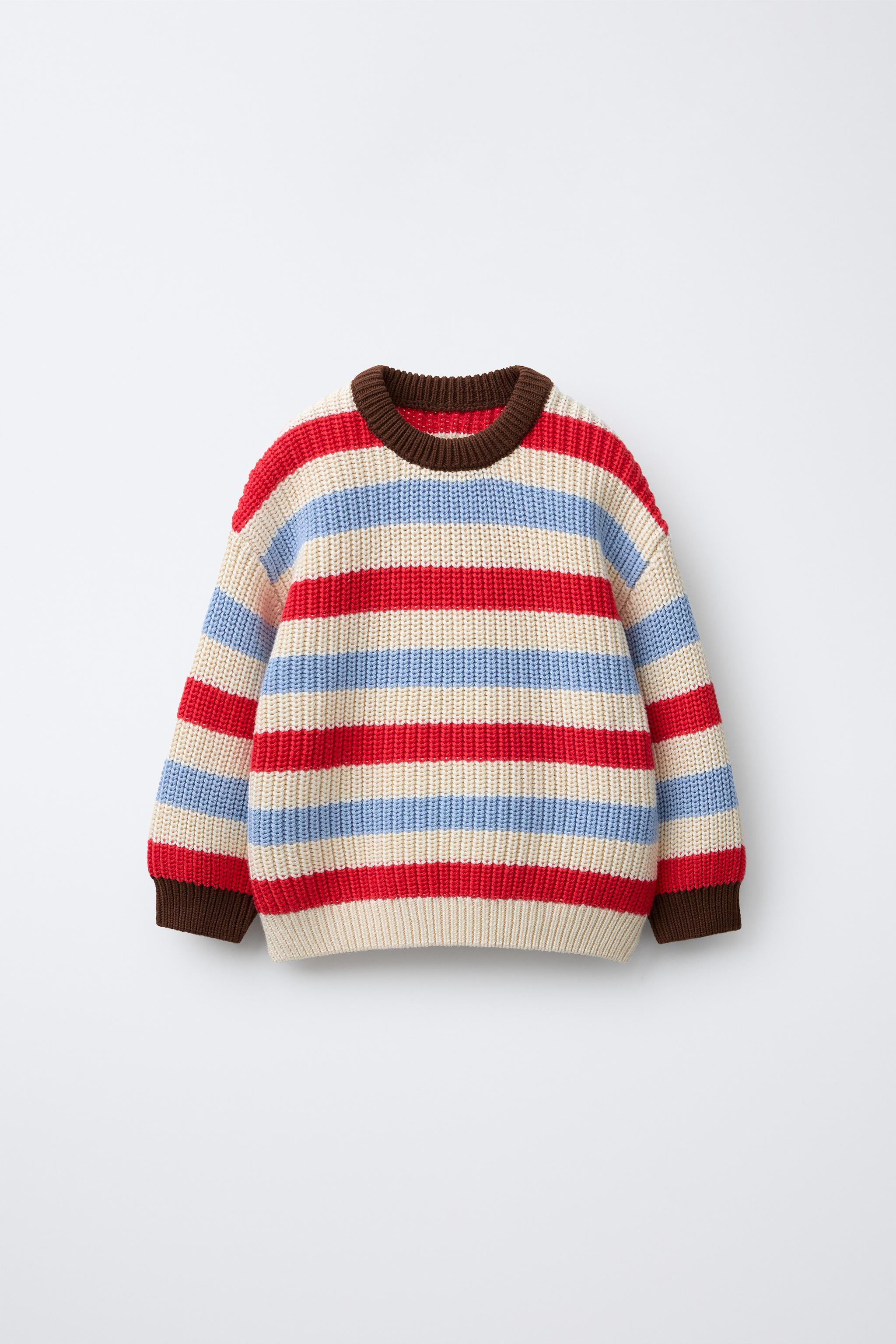 ストライプ柄ニットセーター - ストライプ | ZARA Japan / 日本