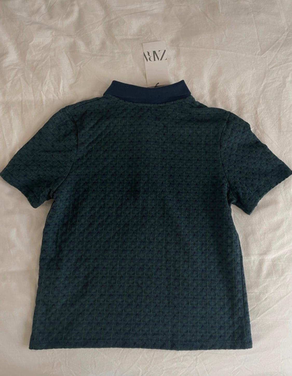POLO AZUL MARINO Y VERDE OSCURO - Image 4