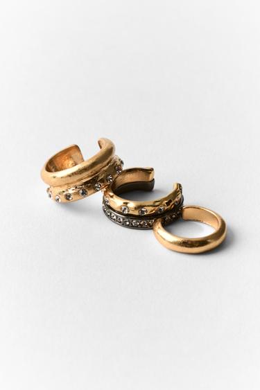 3ER-SET ZEHENRINGE - Goldfarben von Zara