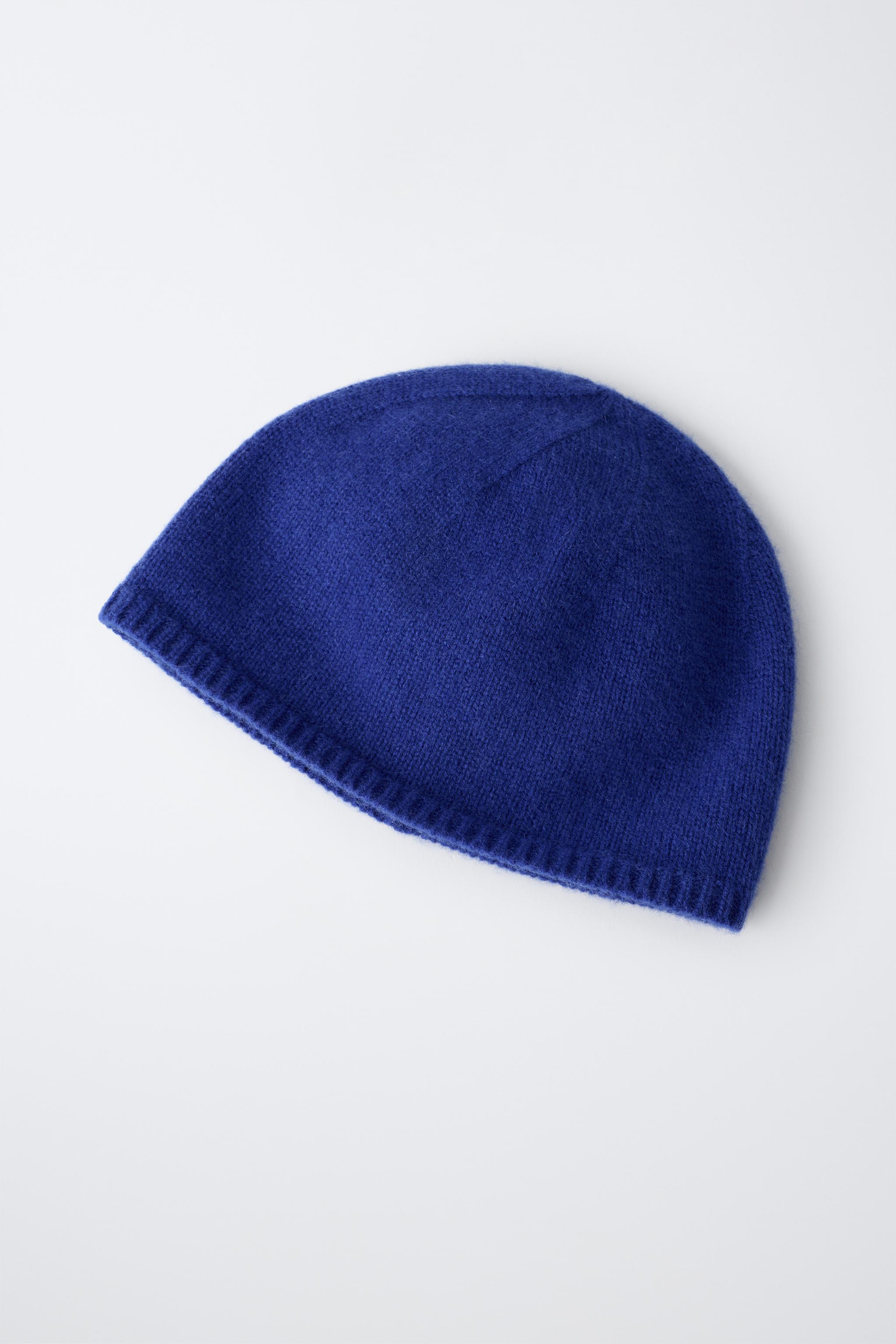 BONNET CALOTTE 100% CACHEMIRE RAYURES 0FR. PARIS X ZARA