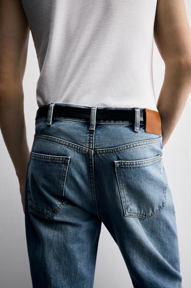 FLARE FIT JEANS - Light blue by Zara - Image 4
