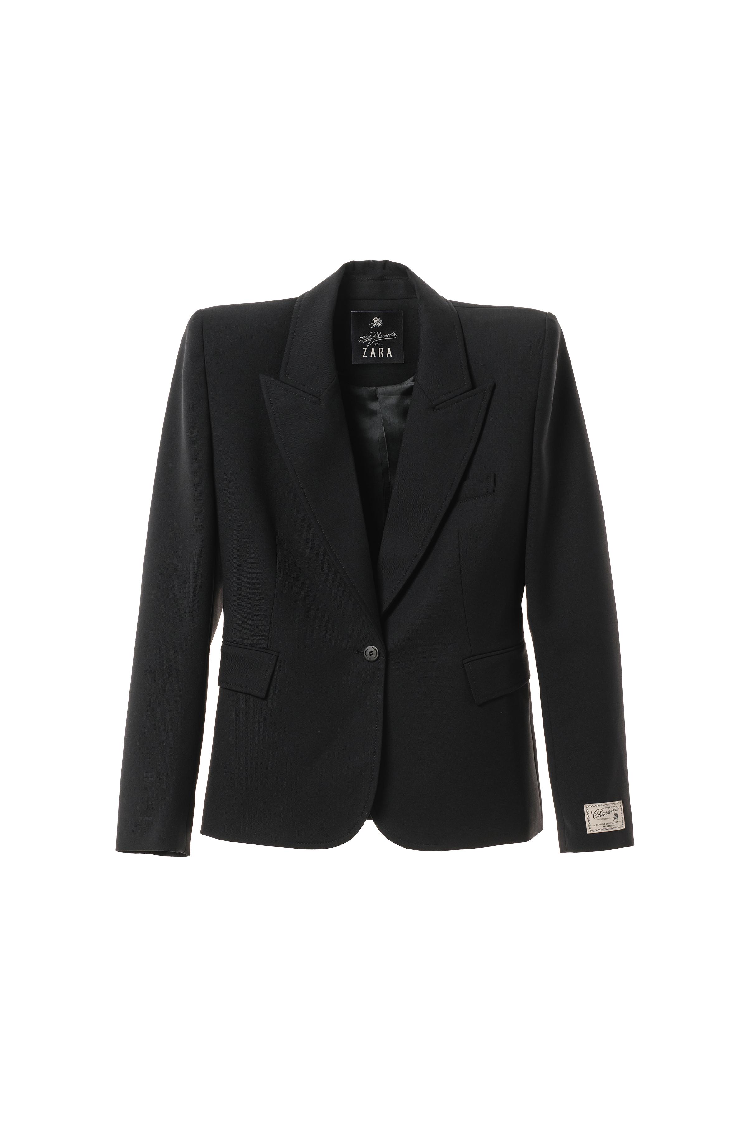 FITTED BLAZER WITH WOOL SHOULDER PADS WILLY CHAVARRIA X ZARA
