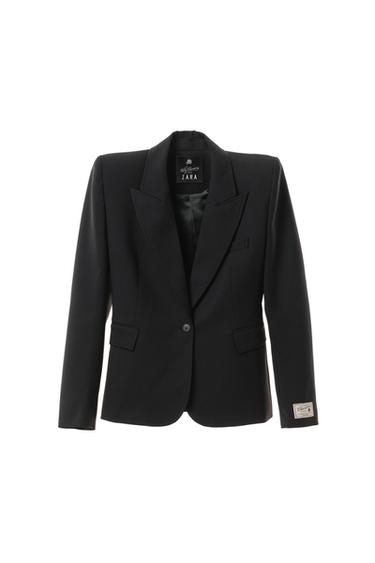 ウールショルダードフィットブレザー WILLY CHAVARRIA X ZARAブラックZaraのウールショルダードフィットブレザー WILLY CHAVARRIA X ZARA - ブラック 