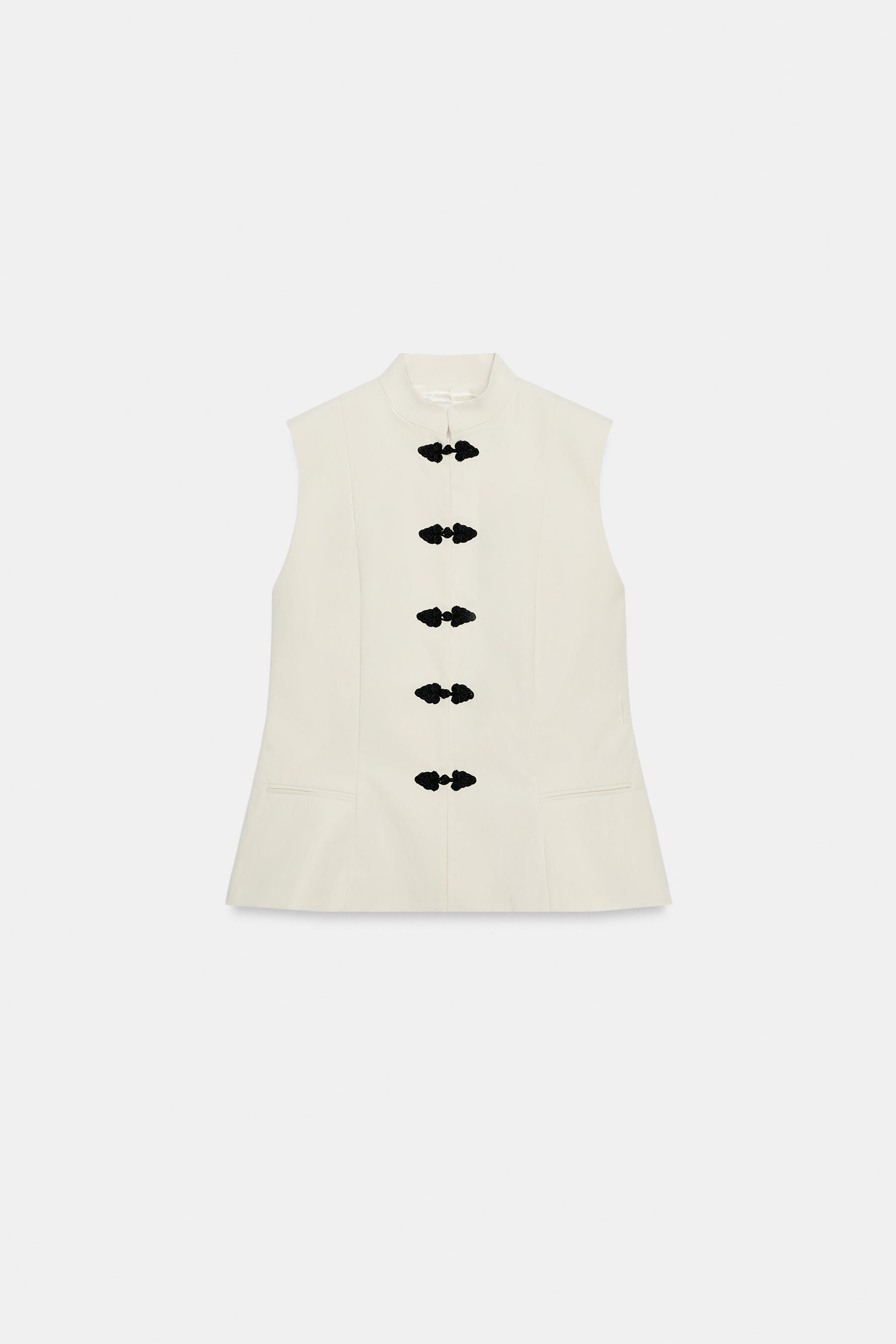 Женские жилеты Zara ZW COLLECTION TAILORED VEST — фото 5