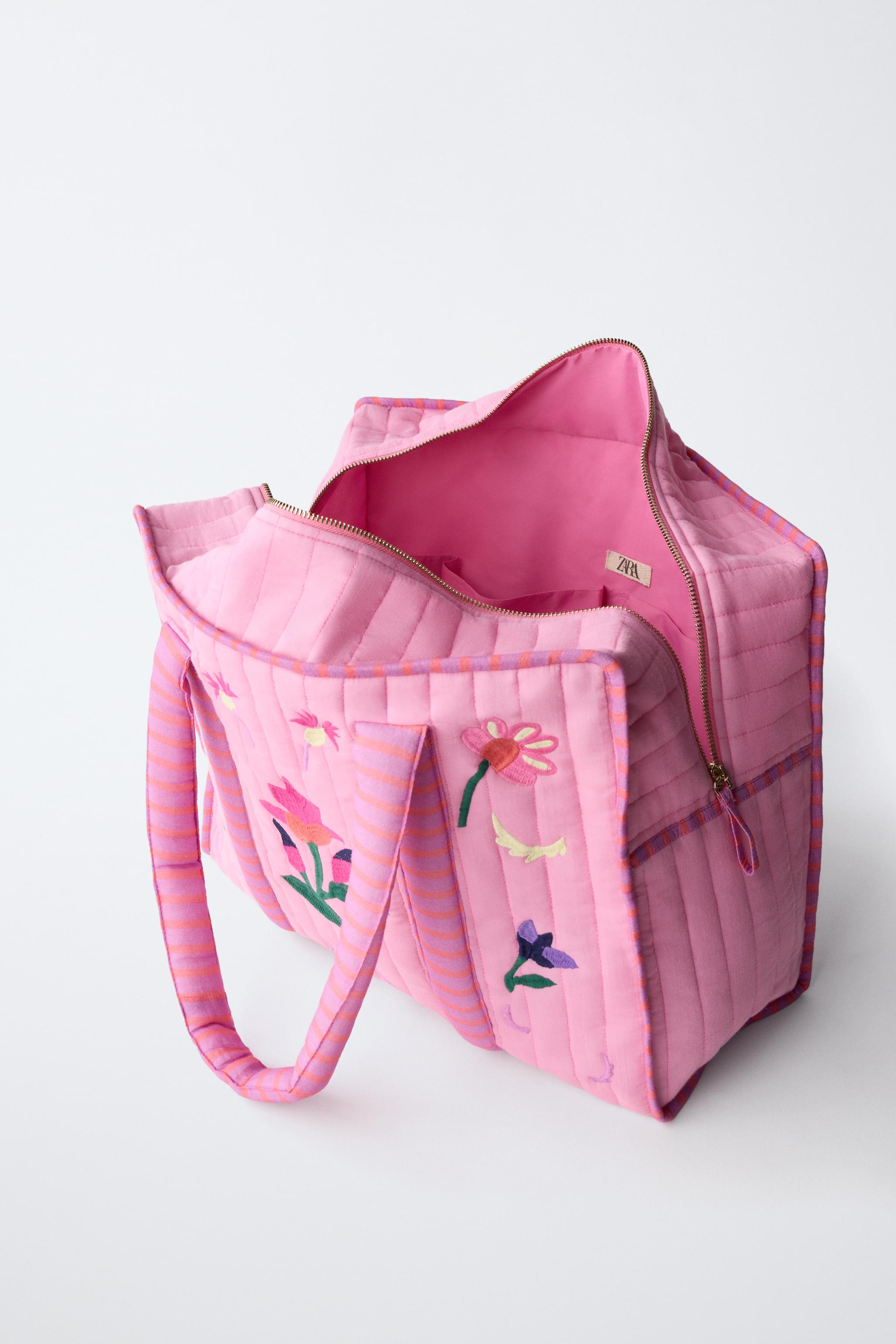 Детские сумки Zara EMBROIDERED FLORAL SHOPPER — фото 4