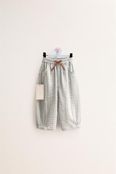 ZARA TIMELESS — МЕШКОВАТЫЕ БРЮКИ В ПОЛОСКУ — ГОЛУБОЙ от Zara