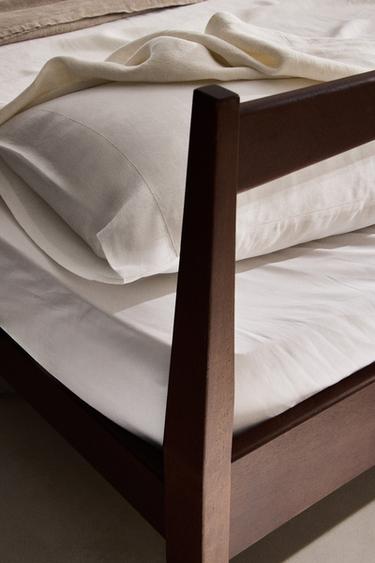 BED FRAME WITH HEADBOARD - Brown by Zara - Image 1