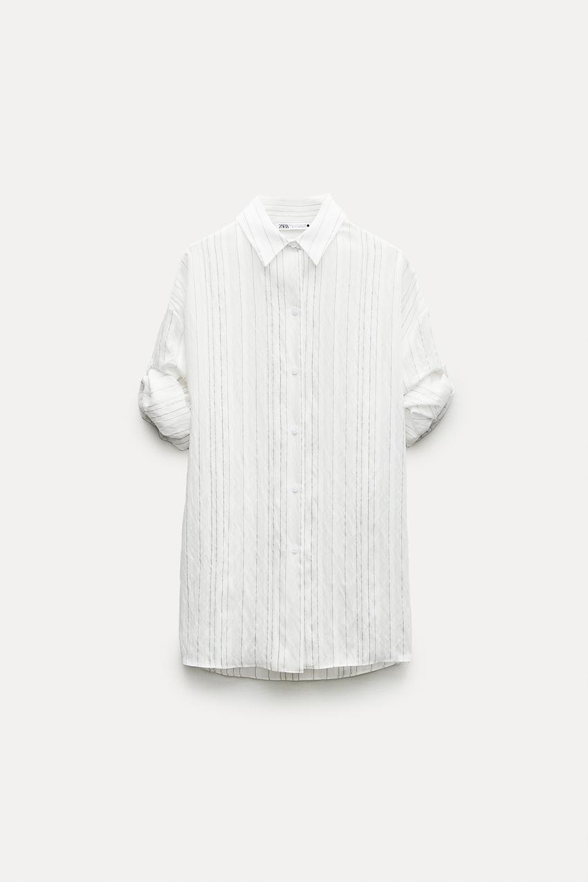 STRIPED ZW COLLECTION SHIRT - Black / White