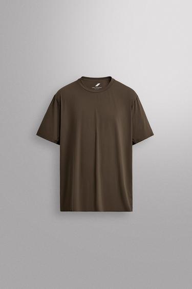 CAMISETA RUNNING MANGA CORTA - Marrón oscuro de Zara