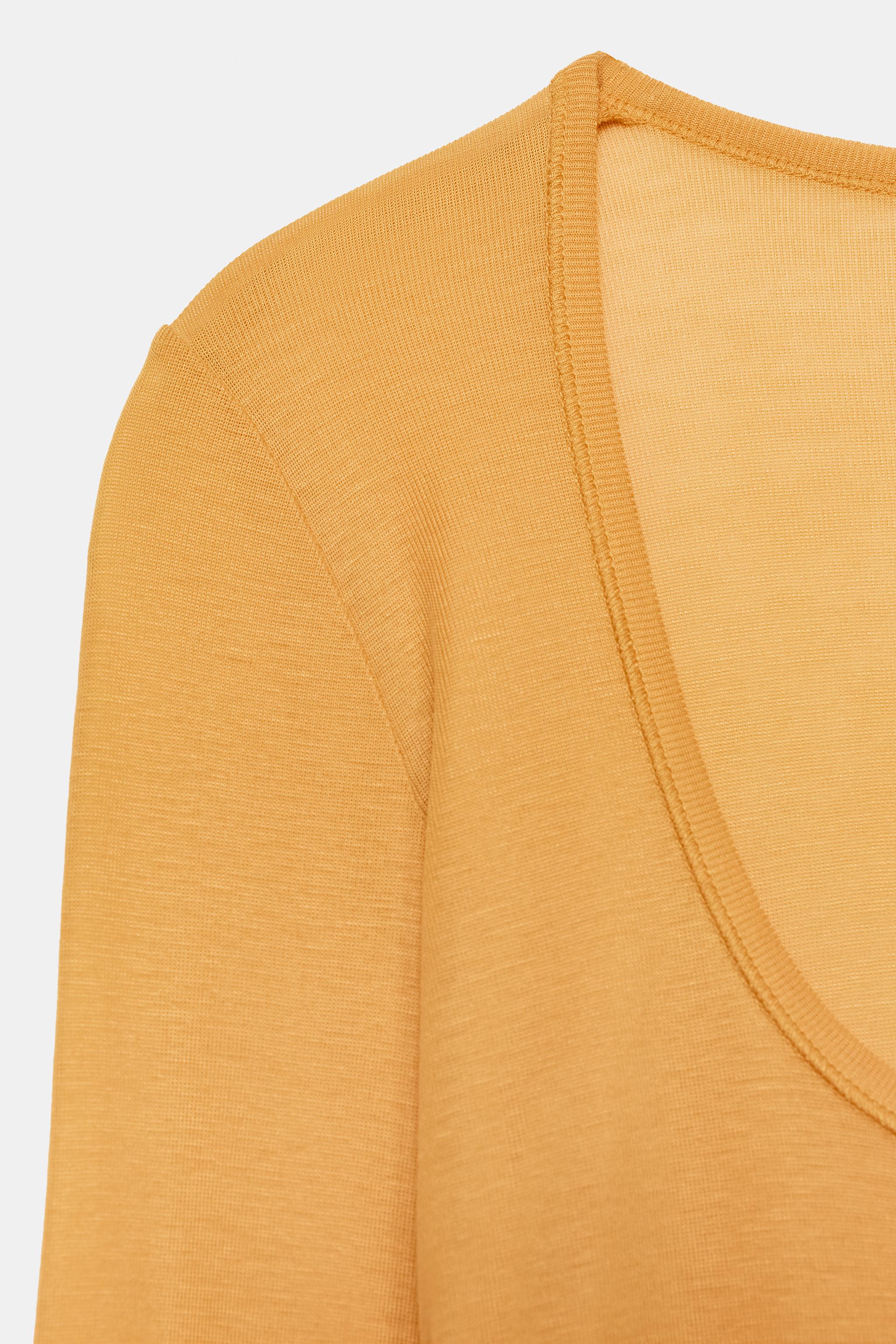 Женские футболки Zara ROUND NECK T-SHIRT — фото 5