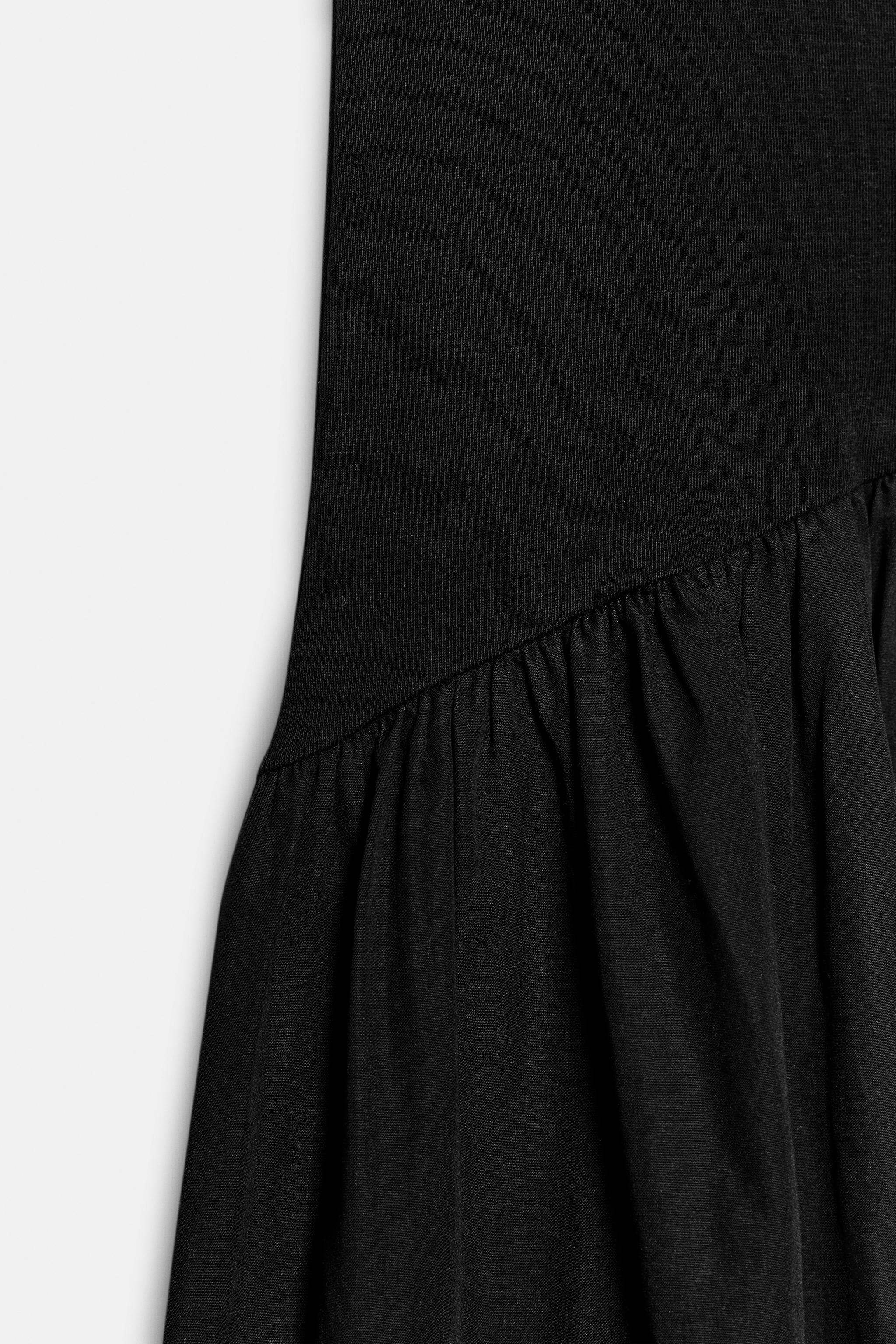 Женские платья Zara COMBINED STRAP DRESS — фото 6