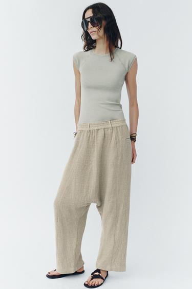 CAMISETA ALGODÓN LAVADA - Gris claro de Zara - Imagen 0