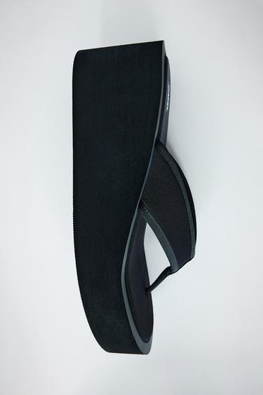 Zara PLATFORM SANDALS - Black