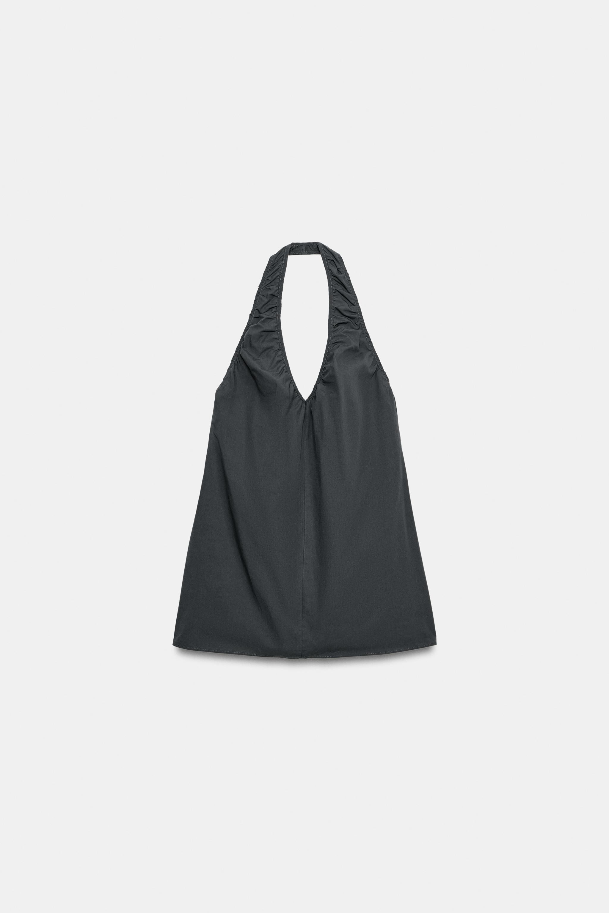 ROBE MINI HALTER PLIS