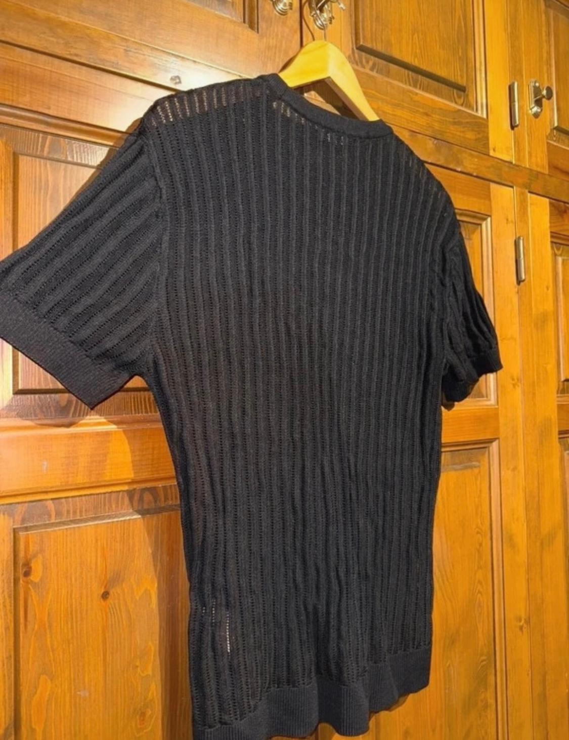 CROCHET KNIT T-SHIRT - Image 3