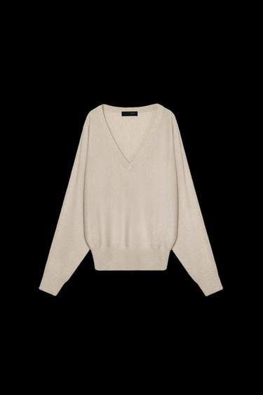 JERSEY CON LANA ESCOTE PICO - Arena / Vigoré de Zara