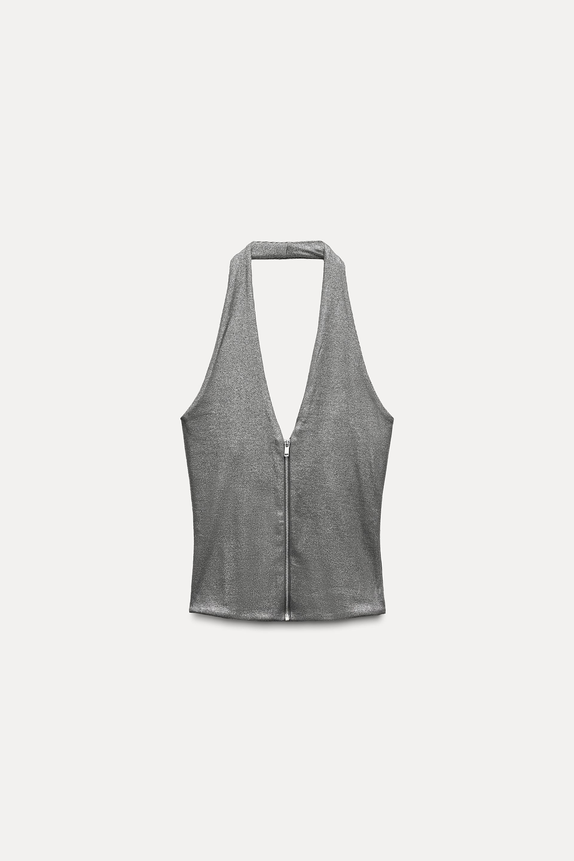 Grey halter best sale