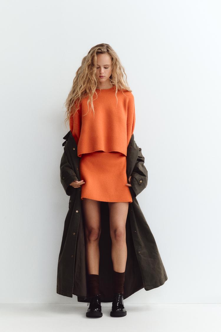 Combinar Jersey Sueter Naranja Mujer Jersey Manga Larga Naranja