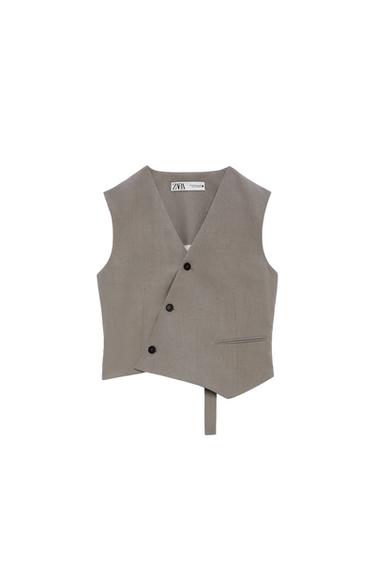 ASYMMETRIC DOUBLE-BREASTED WAISTCOAT - LIMITED EDITION