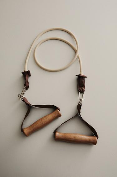 WOODEN SUSPENSION STRAP - Ecru by Zara