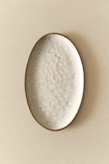 TEXTURED OVAL SERVING DISH - Oyster-white by Zara - Image 5