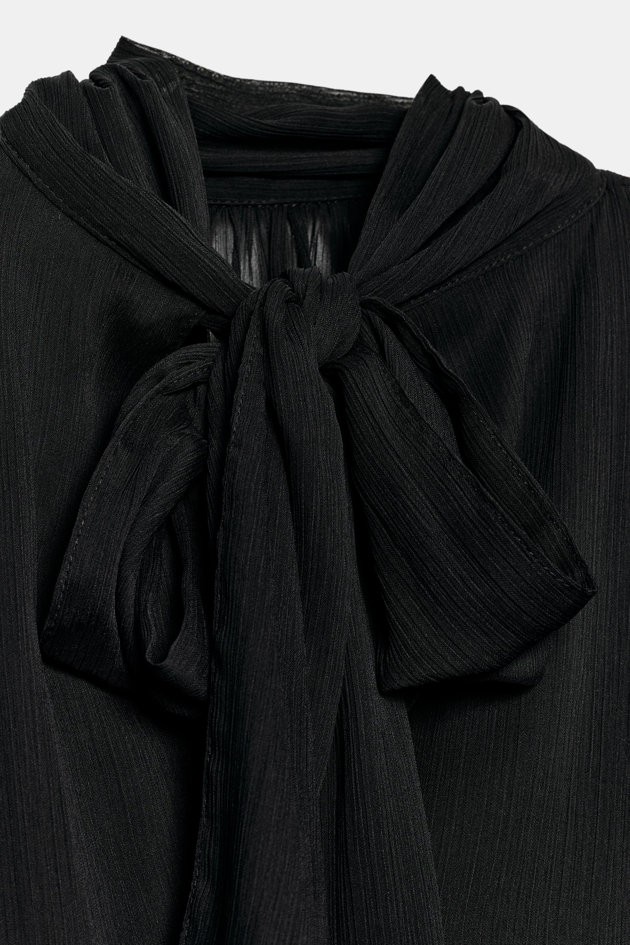Боди DRAPED BACK-TIE — Zara — фото 9