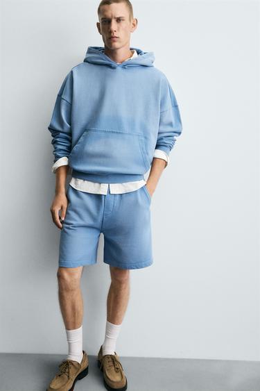 SPRAY WASH HOODIE - Light blue by Zara - Image 6
