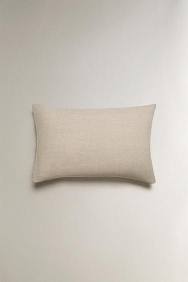 LINEN PILLOWCASE - Light beige by Zara - Image 1