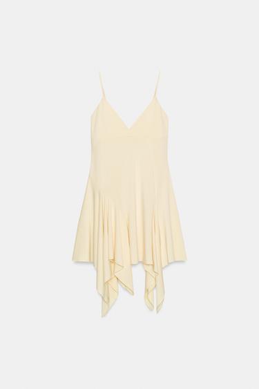ASYMMETRIC STRAPPY DRESS - Yellow by Zara - Image 0