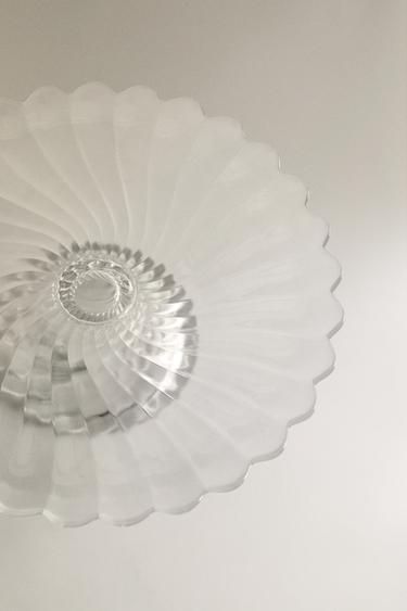 STRIPED GLASS CAKE STAND - Transparent by Zara - Image 2