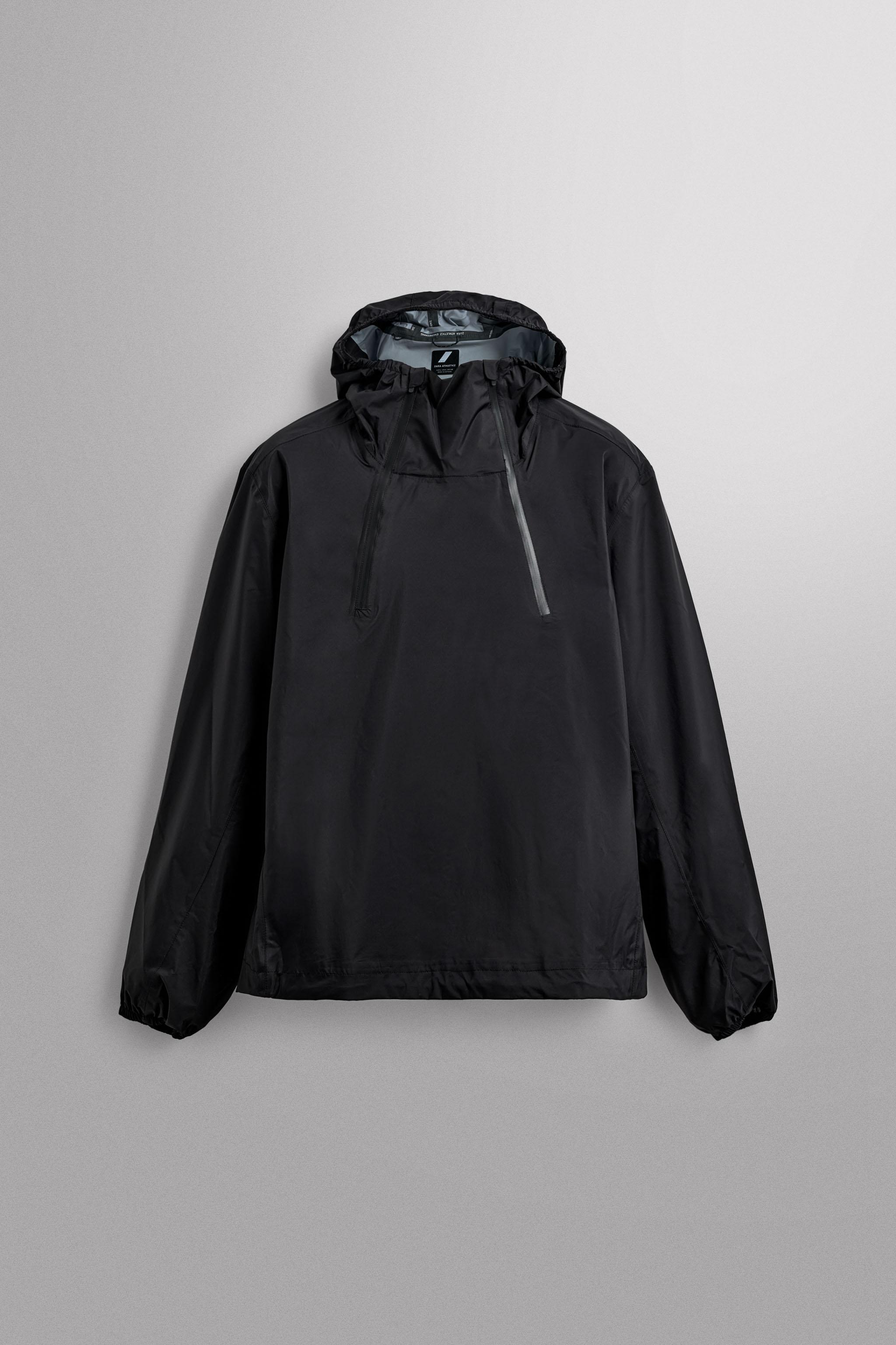 ウィンドブレーカーカンガルー ジャケット - ブラック | ZARA