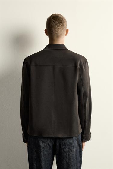 NON-IRON COMFORT OVERSHIRT - Chocolate by Zara