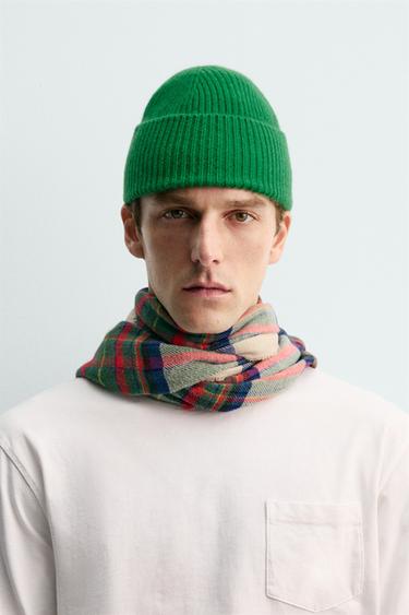 Zara 100% CASHMERE BEANIE AARON LEVINE X ZARA - Green - Image 0