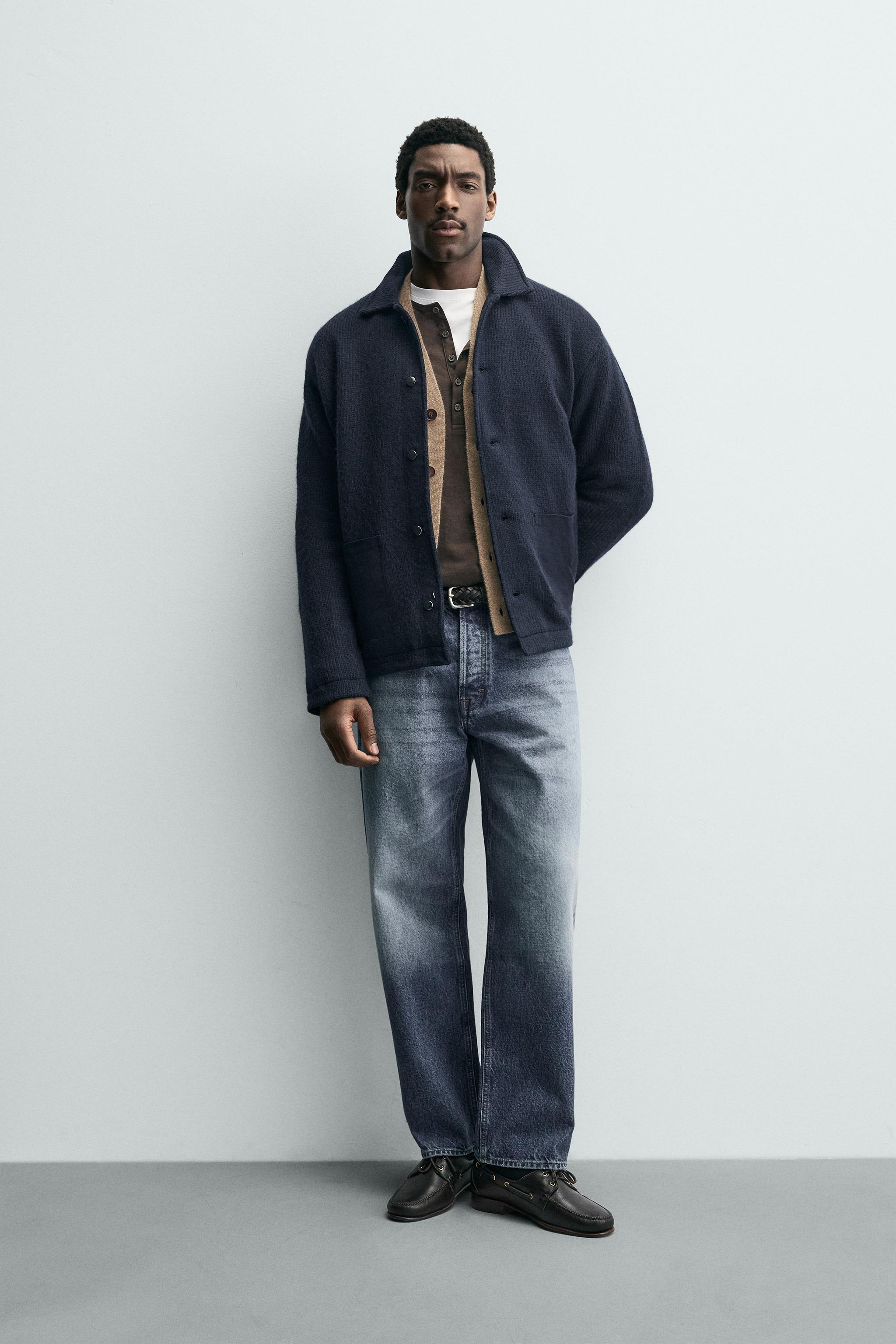 TEXTURED POCKET CARDIGAN