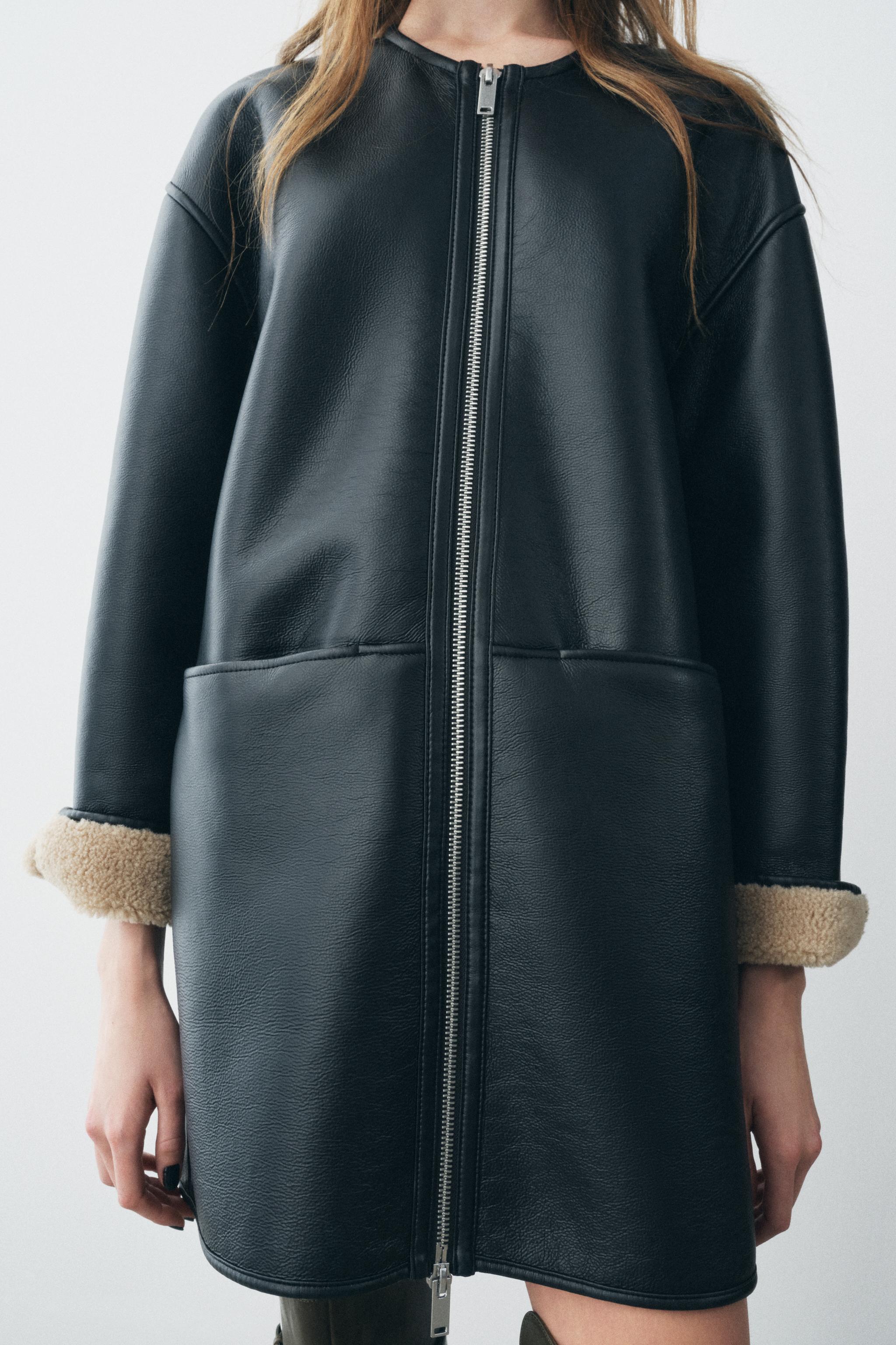 ZW COLLECTION DOUBLE-FACED COAT - Black | ZARA Australia