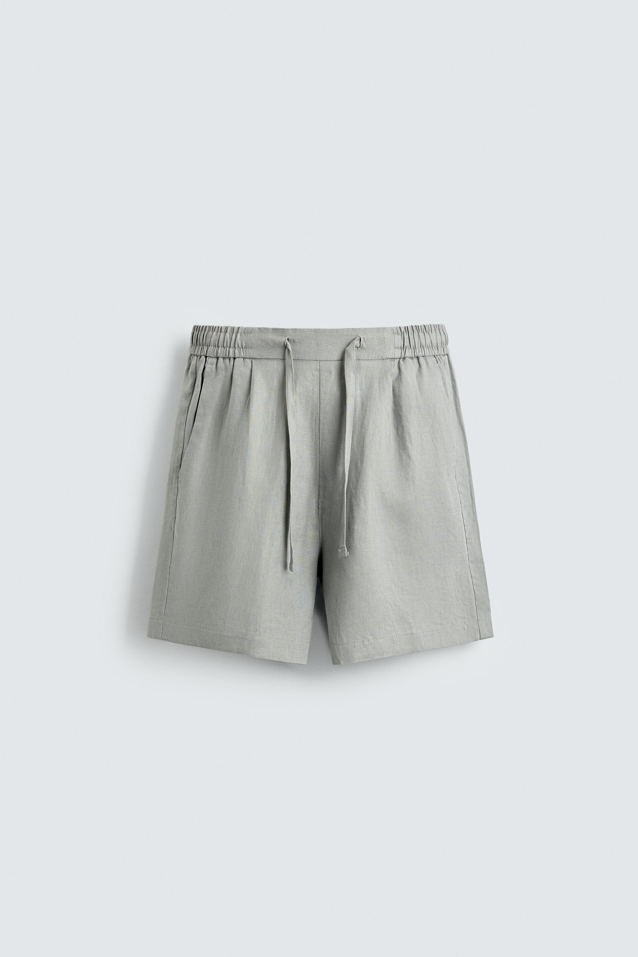 SHORT RELAXED FIT 100 % LIN