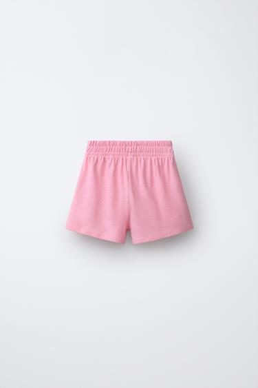 COTTON AND LINEN BLEND TOP AND BERMUDA SHORTS SET - Mid-pink by Zara - Image 4