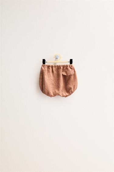 ZARA TIMELESS - 100% LINEN BLOOMERS - Clay by Zara - Image 1
