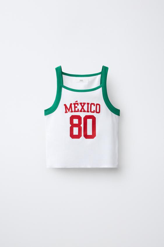 MEXICO SLOGAN T-SHIRT - White by Zara - Image 0