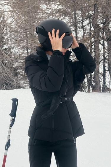WATER-RESISTANT WINDPROOF DOWN PUFFER JACKET RECCO® TECHNOLOGY SKI COLLECTION - Black by Zara